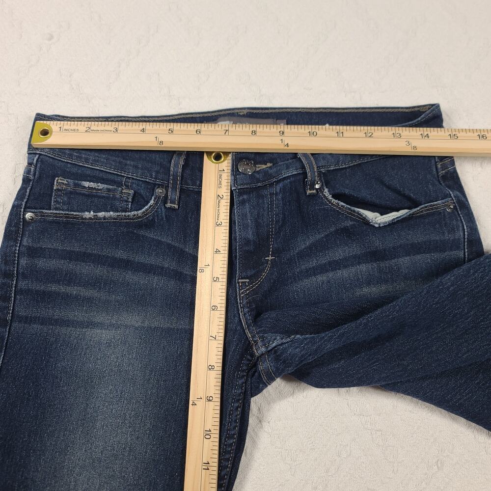 Levi's 524 women's blue denim washed skinny jeans Size 7 casual - Picture 4 of 10
